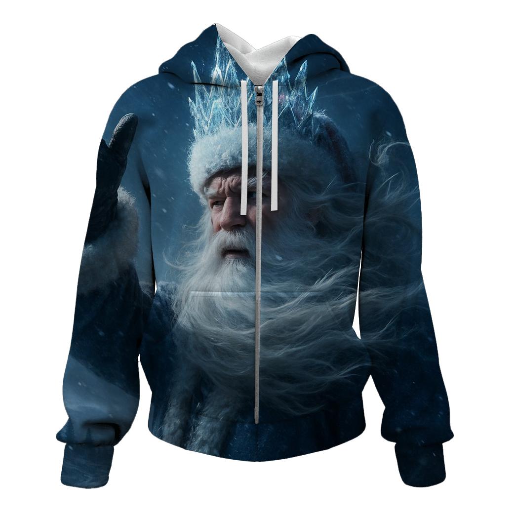 Blizzard Crown Santa Of The Northern Wilds zip-up hoodies