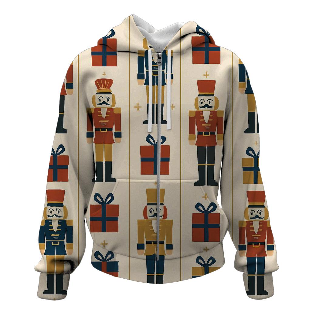 Nutcracker Parade Stripe Grid premium hoodies