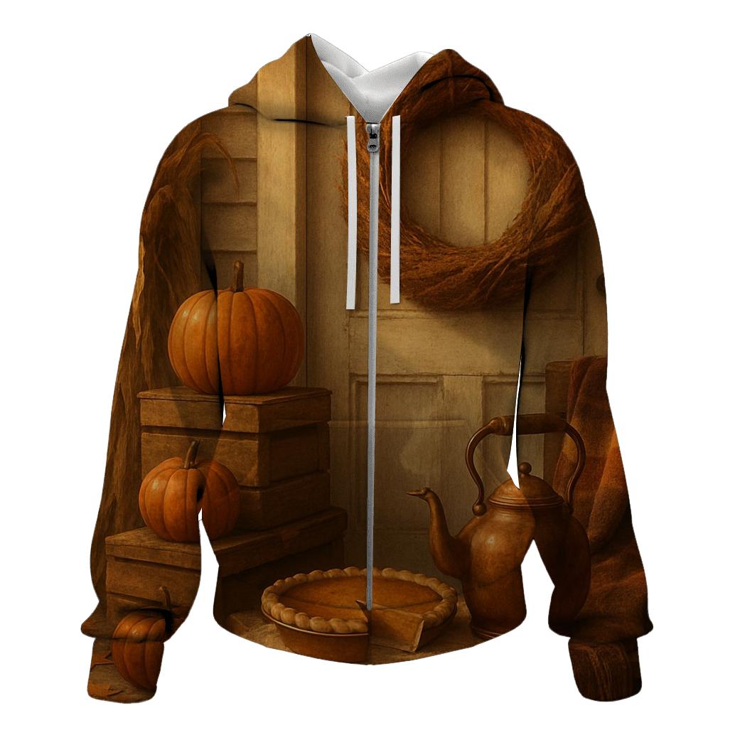 Harvest Wreath Porch Welcome Still Life hoodie styles