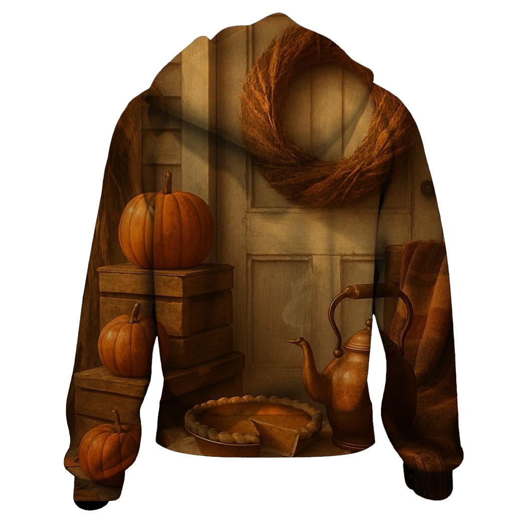 Harvest Wreath Porch Welcome Still Life hoodie styles