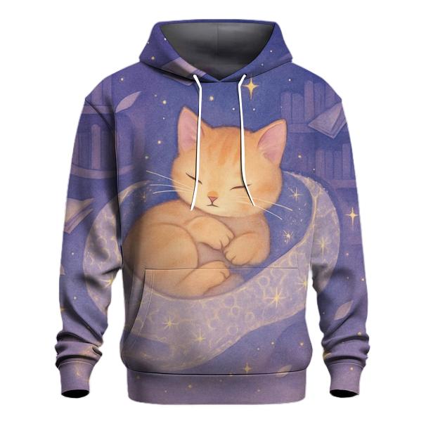 Starlace Library Cat Nap premium hoodies