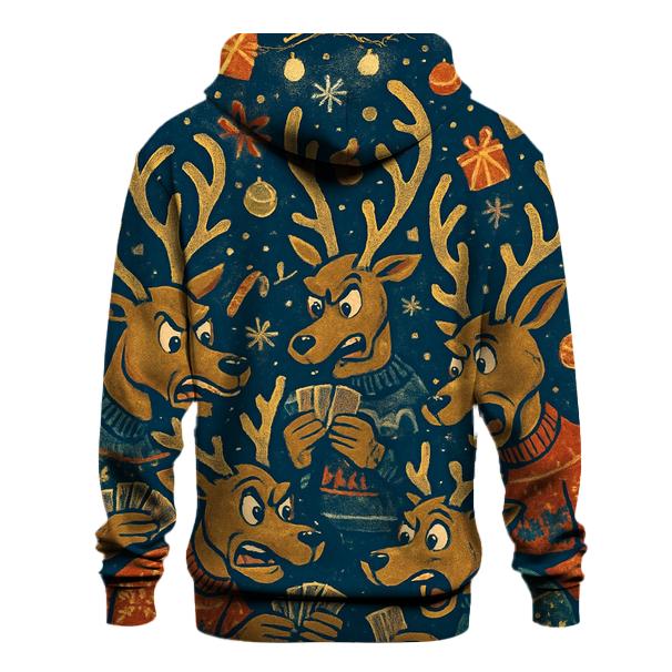 Reindeer Card Game Chaos hoodie designs