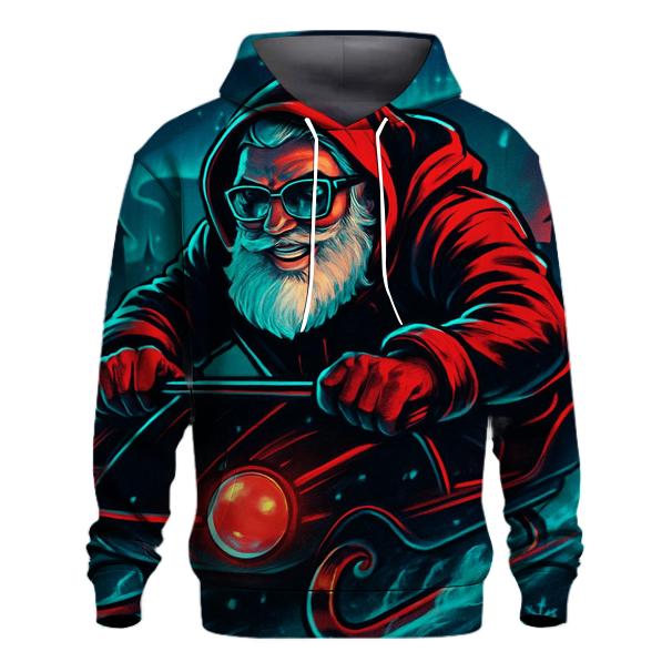 Neon Aurora Street Santa hoodie designs
