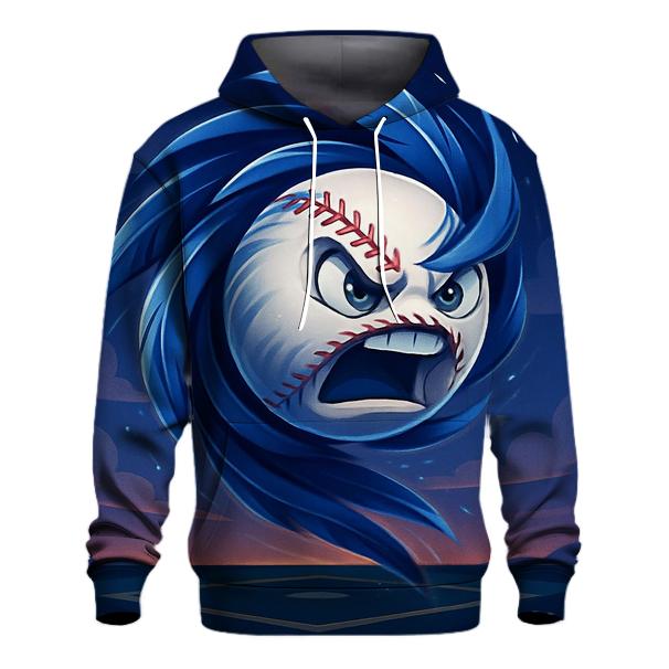 Feathered Fastball In Blue Jays Twilight hoodies fashion