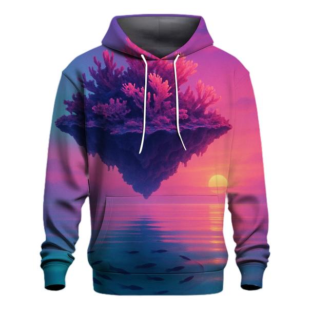 Aurora Reef Sunset Drift lightweight hoodies