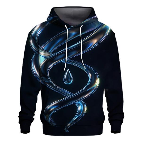 Molten Aurora Sculpture zip-up hoodies