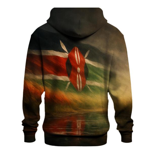 Savanna Mirage Flag Kenya heavyweight hoodies