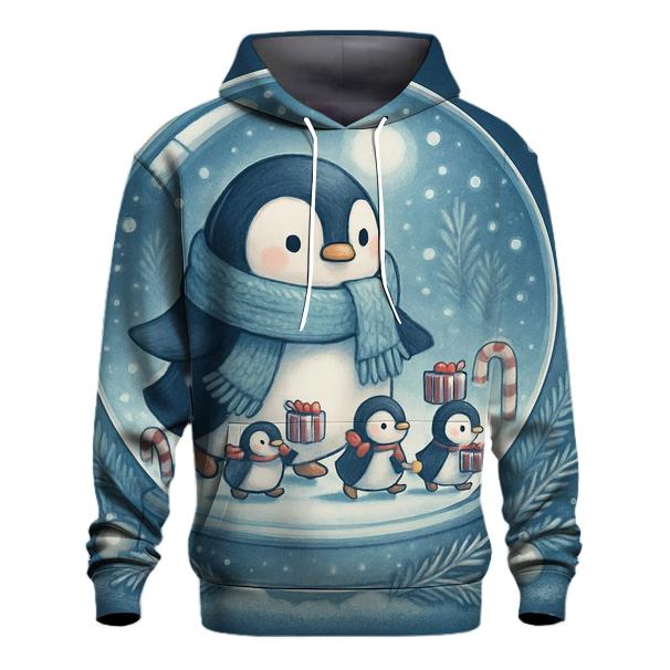 Snow Globe Penguin Parade hoodie designs