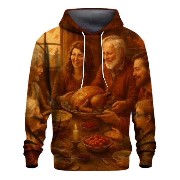 Candlelit Gratitude Cabin Feast hoodies fashion
