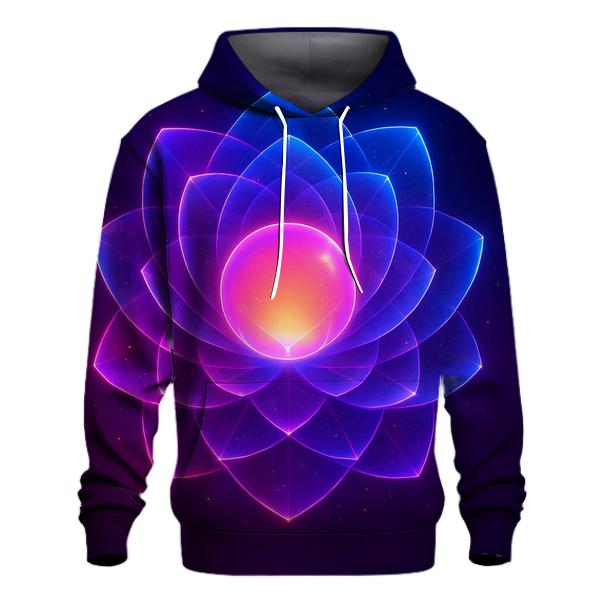 Neon Orbit Bloom hoodie designs