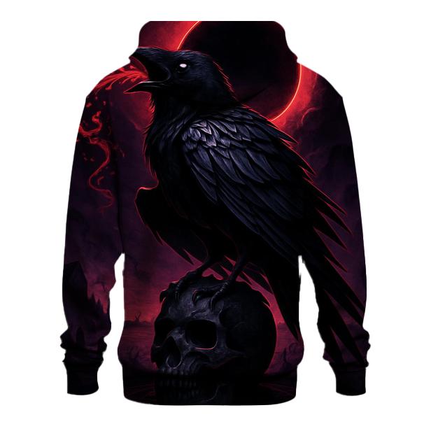 Raven Warden Of The Blood Eclipse printed hoodies