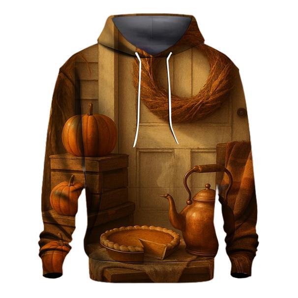 Harvest Wreath Porch Welcome Still Life hoodies fashion