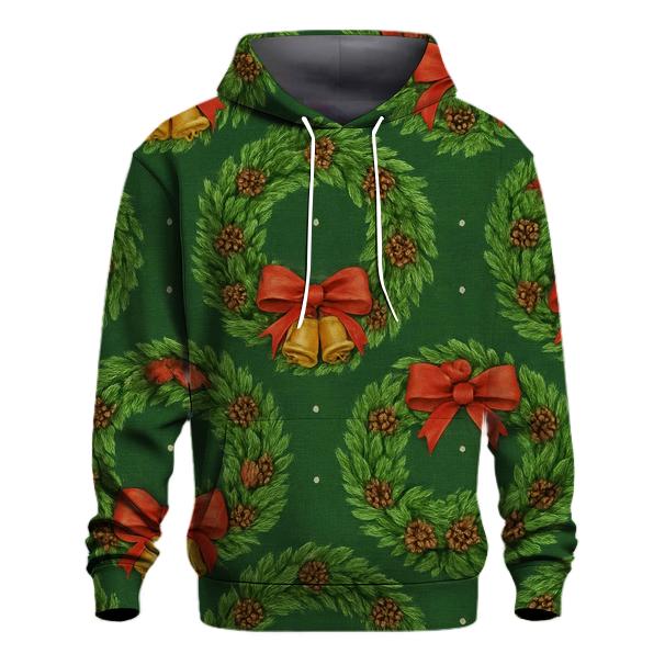 Evergreen Wreath Rosette Medallions hoodie designs