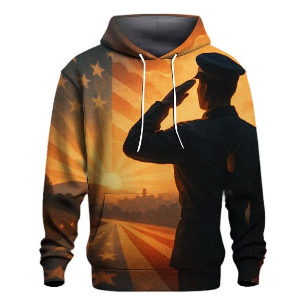Homecoming Salute In The Flag Light zip-up hoodies