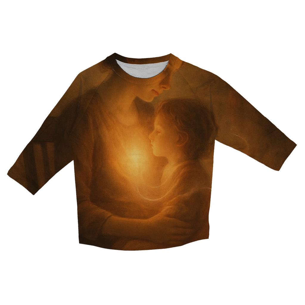 The Hearth Within Her Heart A Warmth That Follows You custom 3/4 sleeve shirts