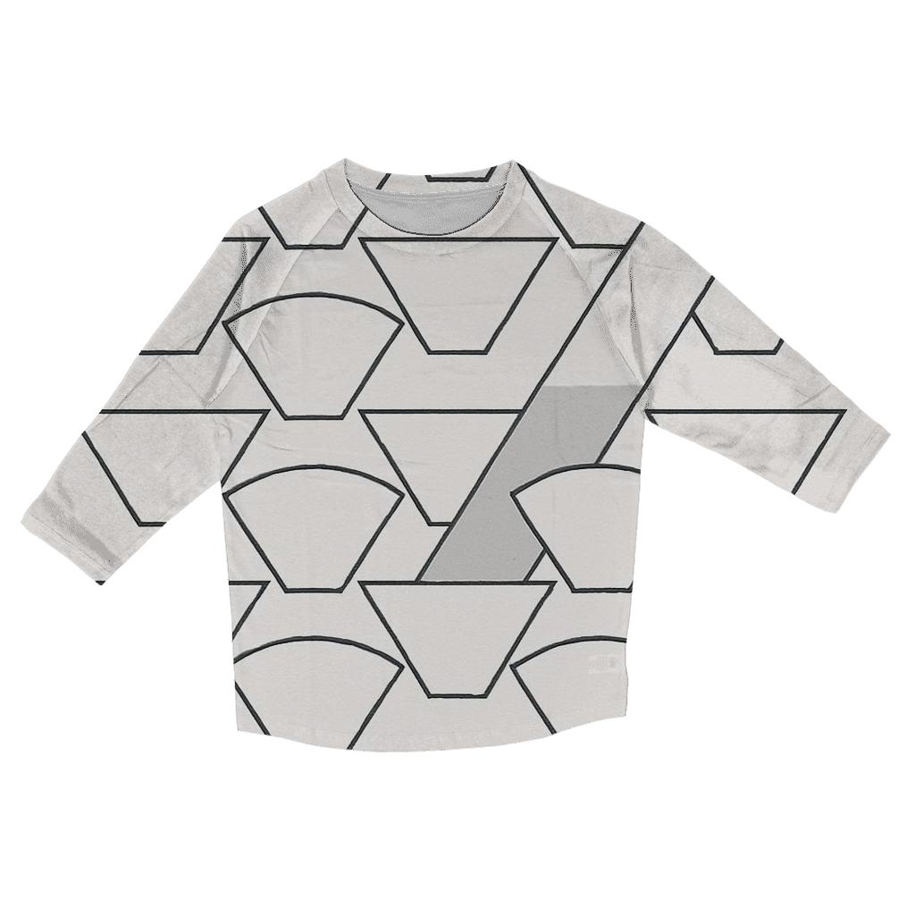 Filter Fold Geometry designer 3/4 sleeve blouses