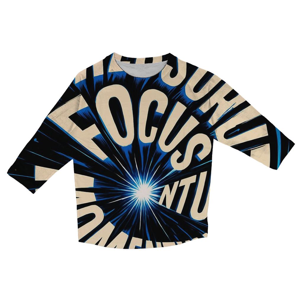 Gravity Well Typography Vortex cotton quarter sleeve shirts