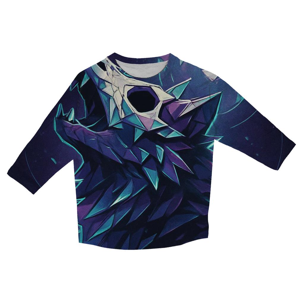 Prismatic Bone Mask Howler trendy 3/4 sleeve tops