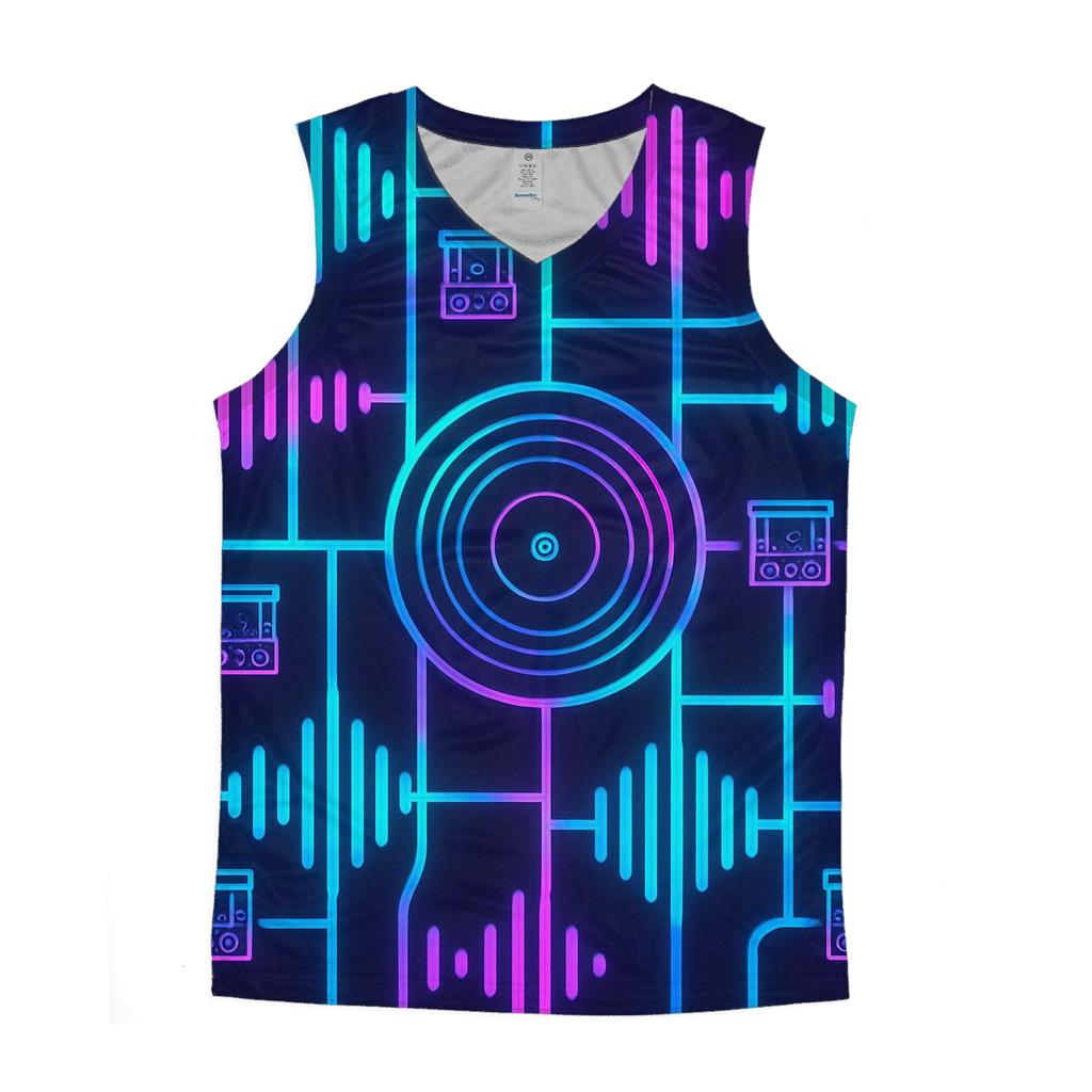 Neon City Beat Map designer workout tanks
