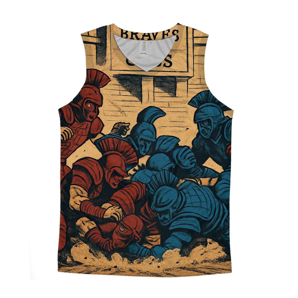 Ancient Arena Showdown Braves Versus Cubs designer workout tanks
