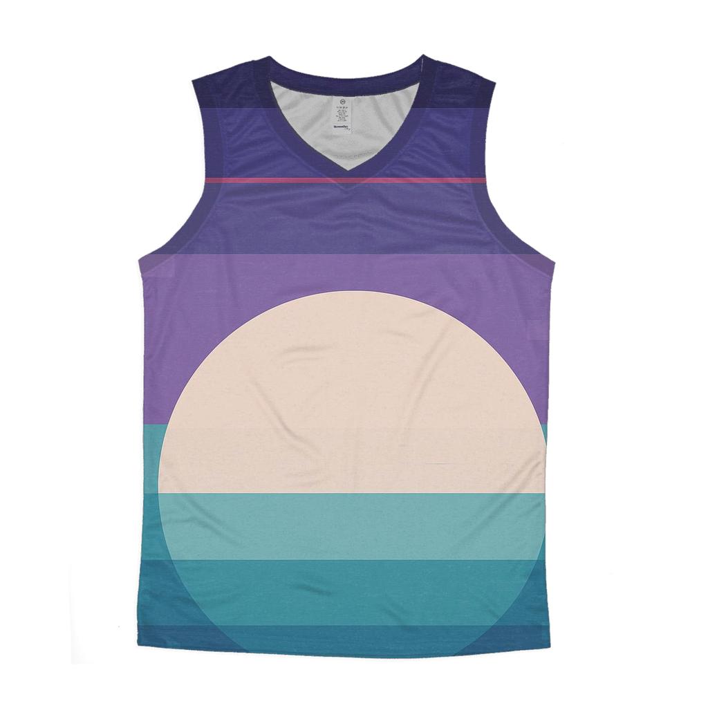 VHS Moonrise Gradient Stripes designer workout tanks