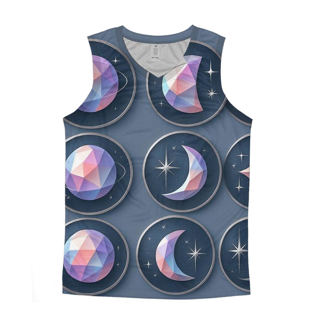Prismatic Lunar Phase Badge Set stylish racerback tanks