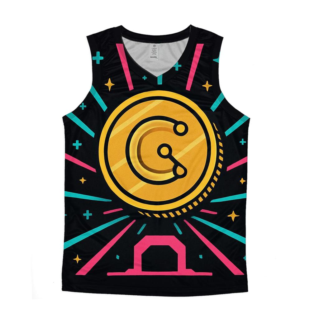 Arcade Starport Token Burst graphic print tank tops