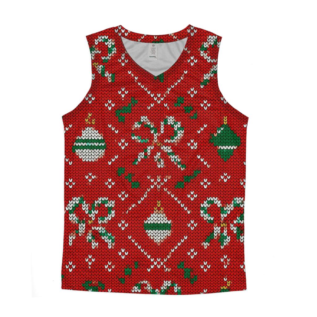 Candy Cane Ornament Pinwheel Tapestry Design designer workout tanks