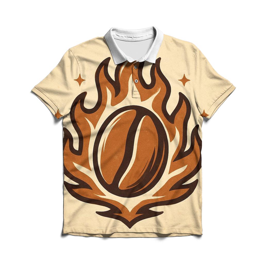Roast Flame Crest personalized polo shirts