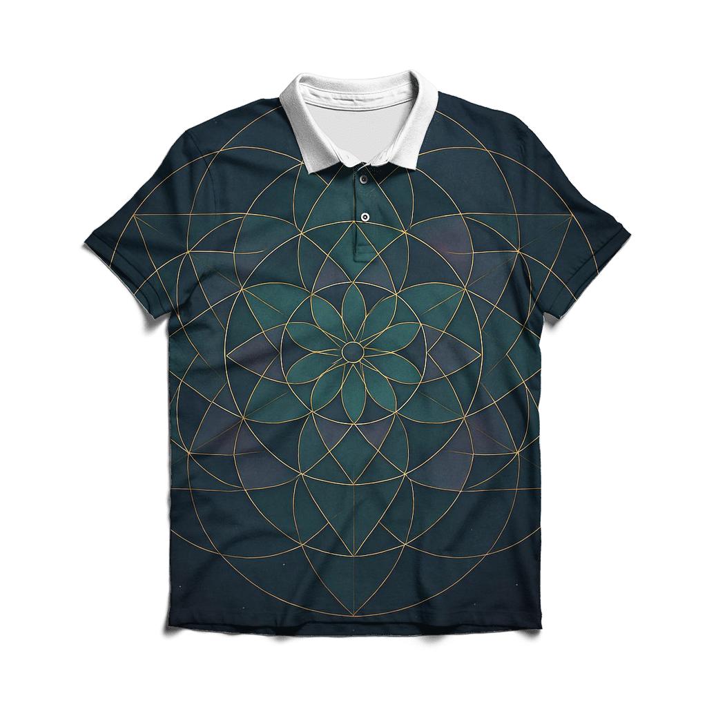 Geometry Of Gentle Balance branded logo polo shirts