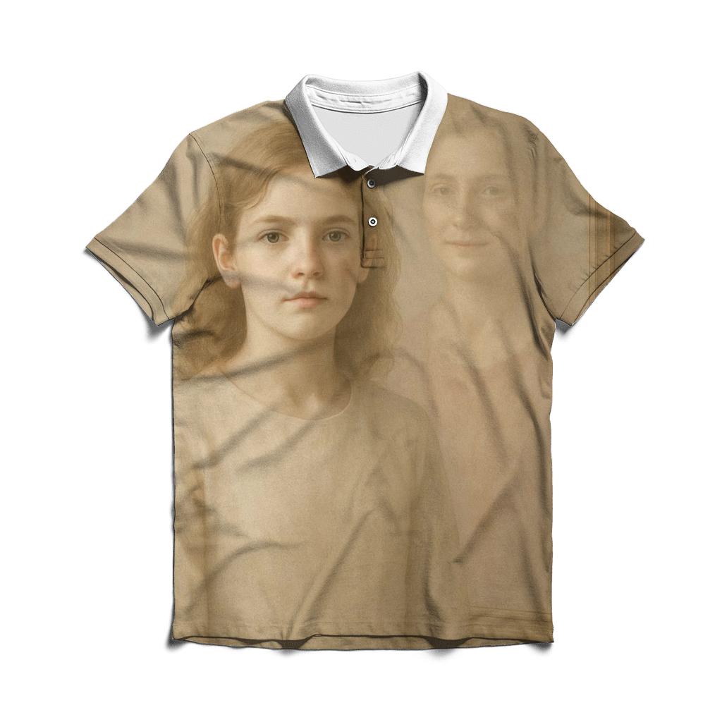 The Mirror Of Becoming Her Face Reflected In Your Courage custom polo shirts