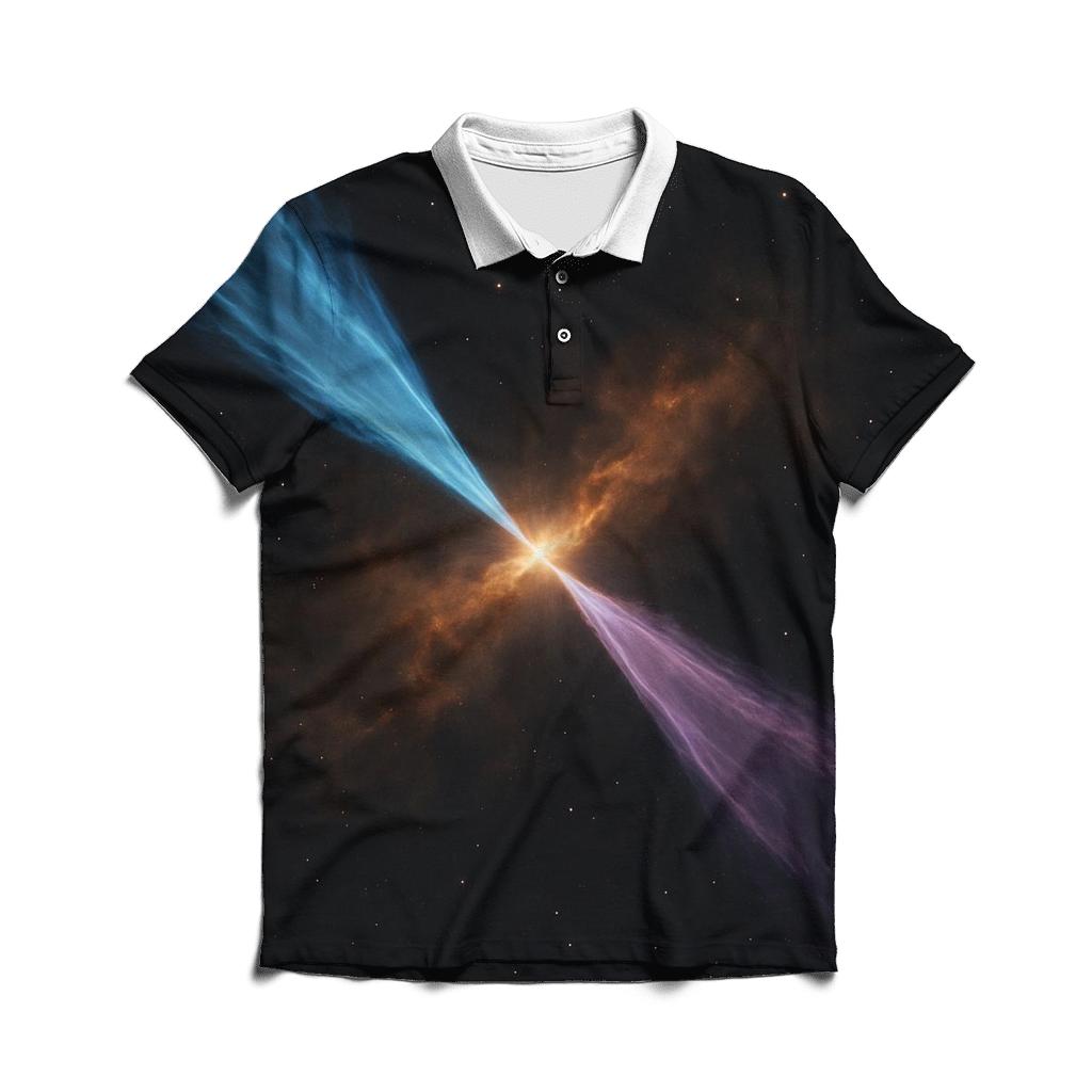 Bipolar Jet Outflow Shock Knots stylish collar polo tees