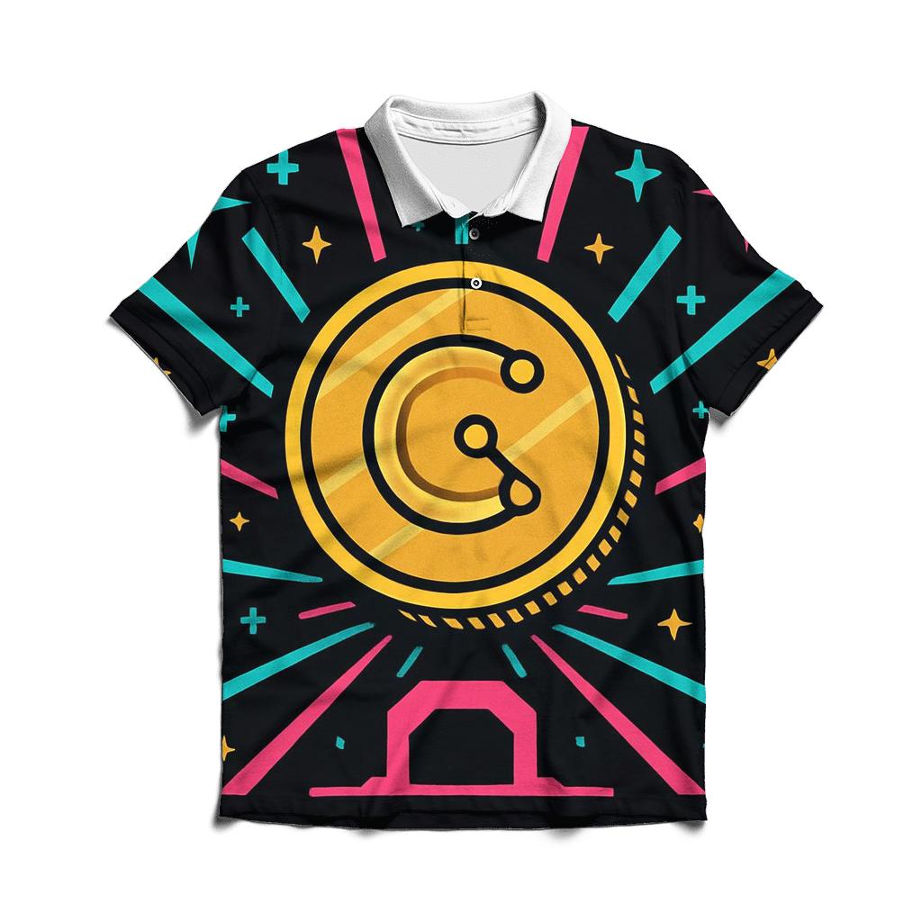 Arcade Starport Token Burst classic pique polos