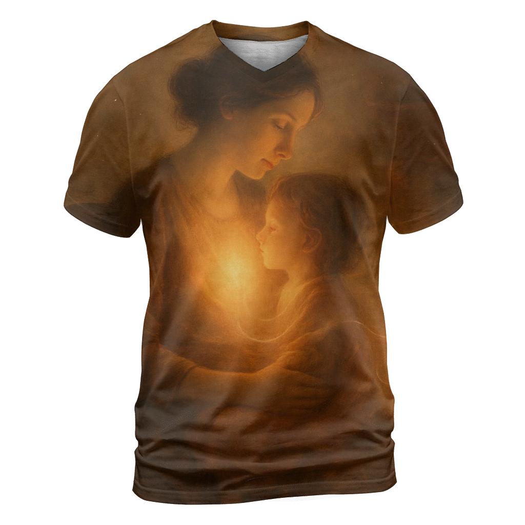The Hearth Within Her Heart A Warmth That Follows You vibrant all-over design tees