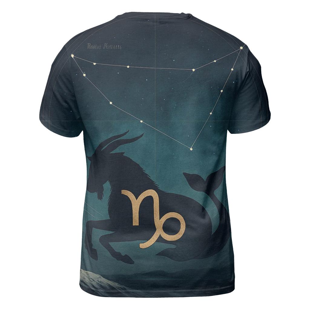 Capricorn Sea Goat Mountain Star Atlas statement graphic shirts