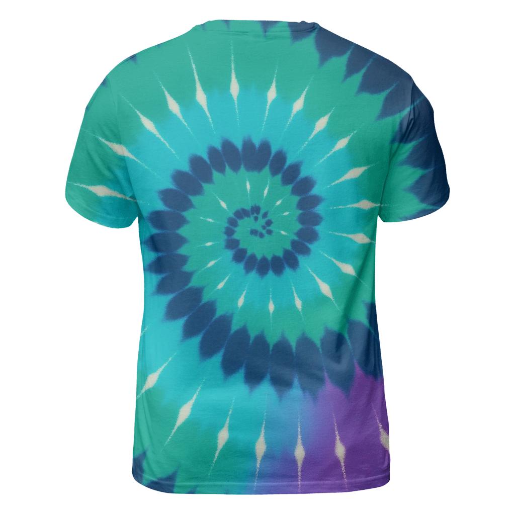 Aurora Spiral Overdye Vortex statement graphic shirts