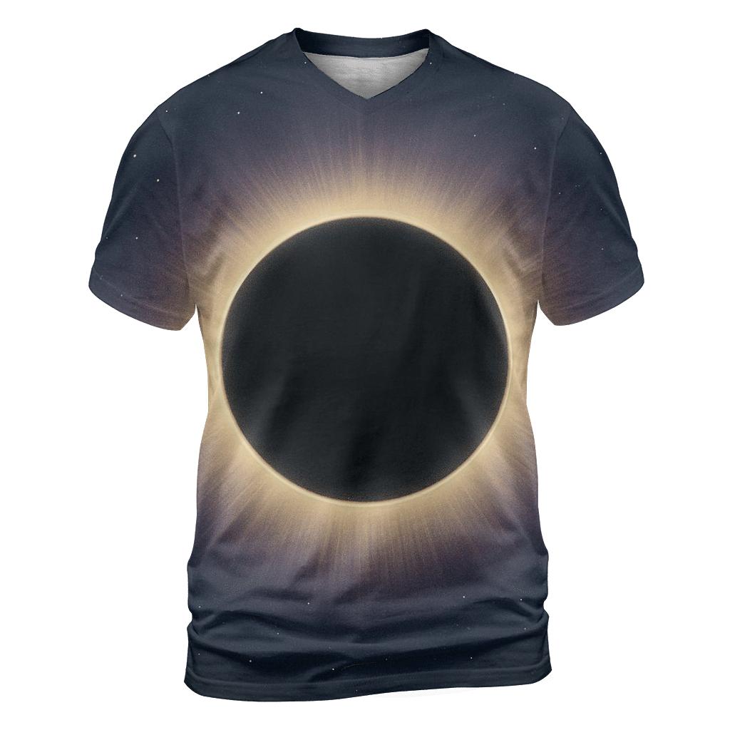 Eclipse Corona Petal Plumes unique graphic print tees