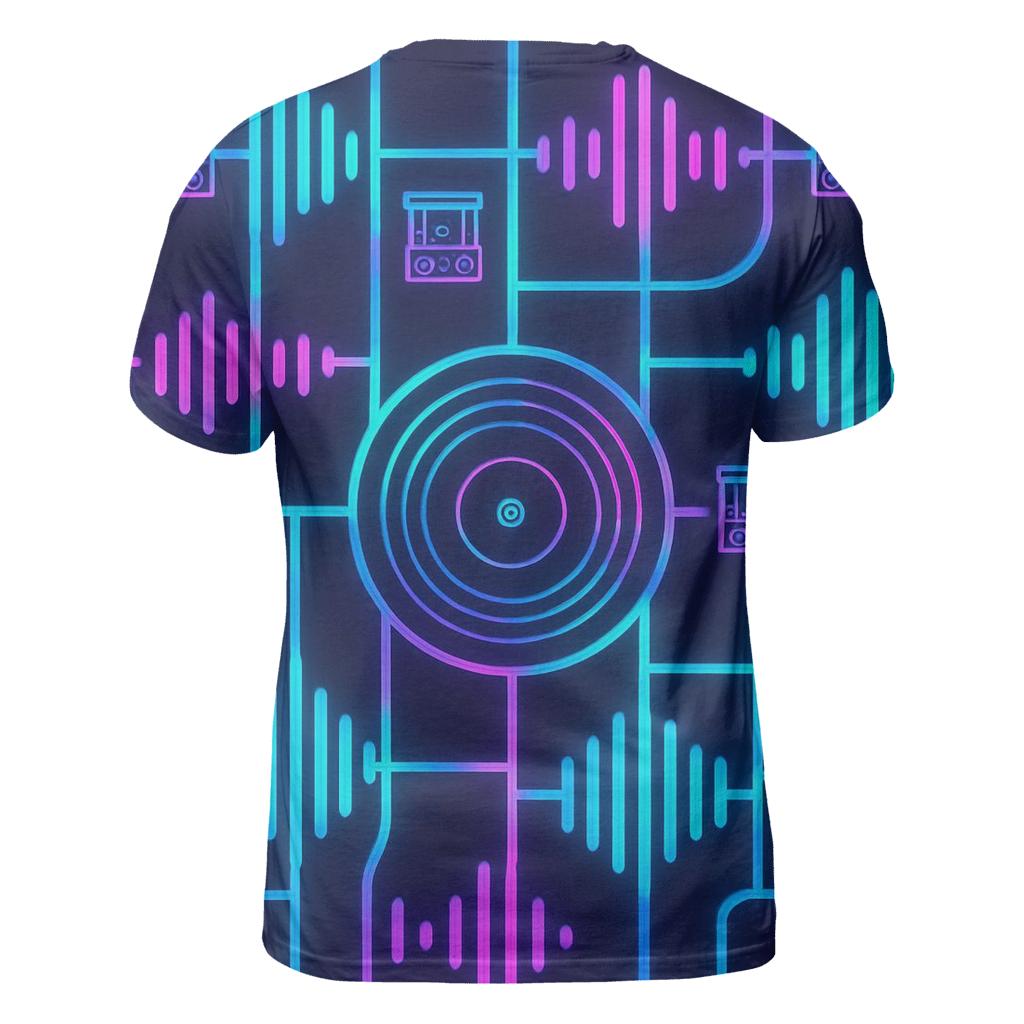 Neon City Beat Map personalized full print shirts