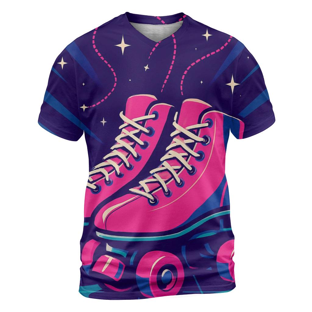 Neon Roller Rink Constellation unique graphic print tees