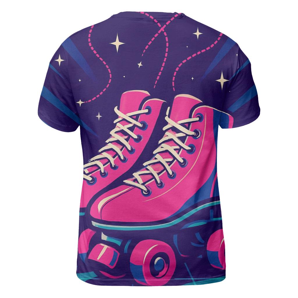 Neon Roller Rink Constellation unique graphic print tees