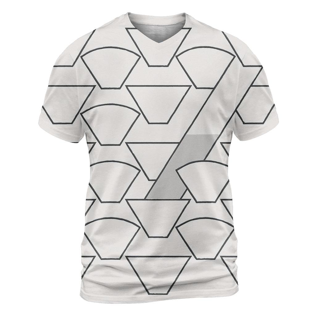 Filter Fold Geometry creative print fashion shirts
