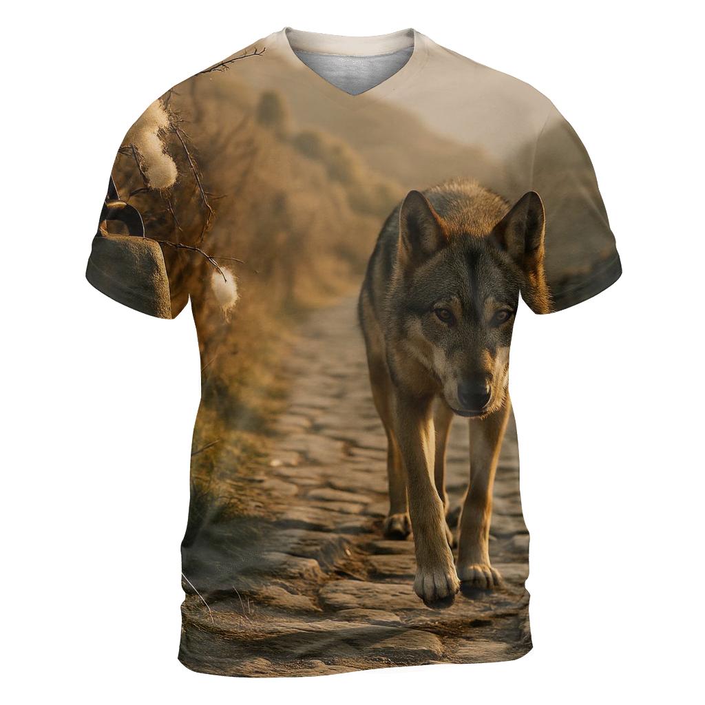 Transhumance Trail Apennine Wolf designer pattern shirts
