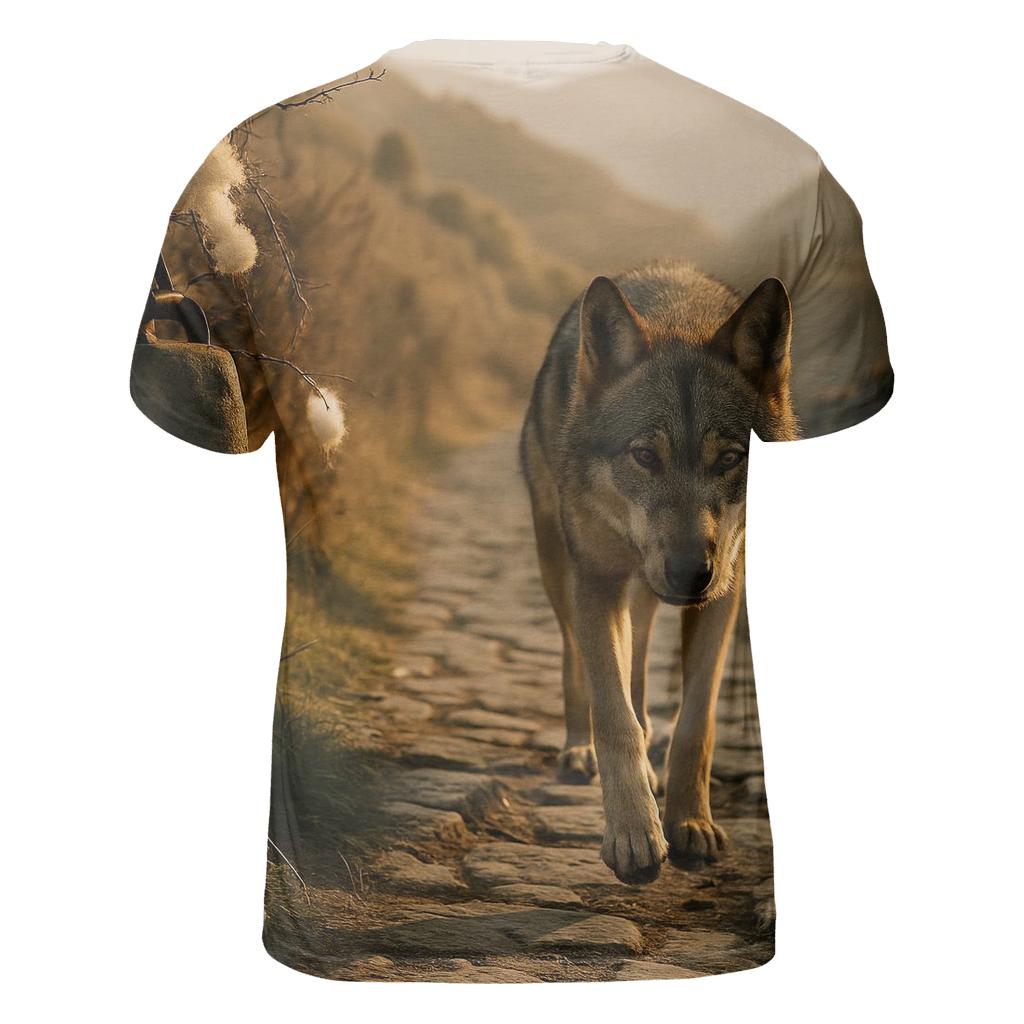 Transhumance Trail Apennine Wolf designer pattern shirts