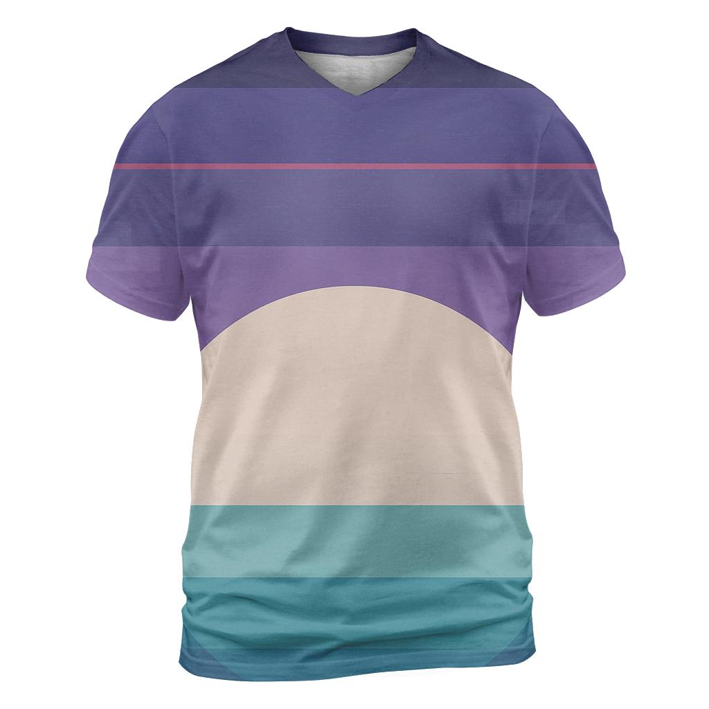 VHS Moonrise Gradient Stripes designer pattern shirts
