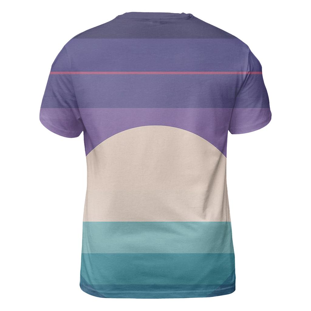 VHS Moonrise Gradient Stripes designer pattern shirts