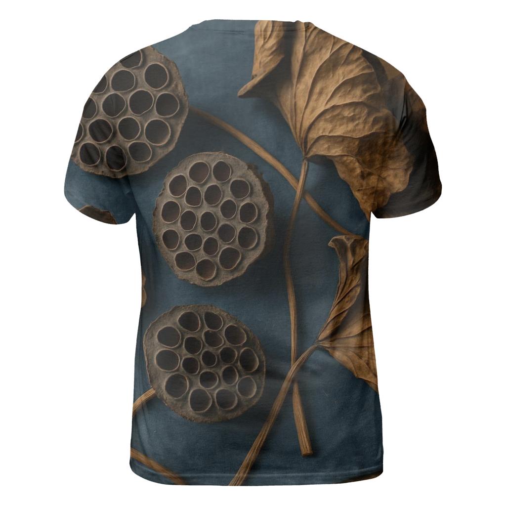 Lotus Seed Pod Study On Museum Textile designer pattern shirts
