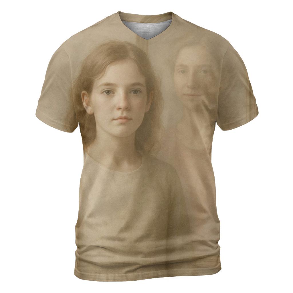 The Mirror Of Becoming Her Face Reflected In Your Courage trendy printed shirt styles