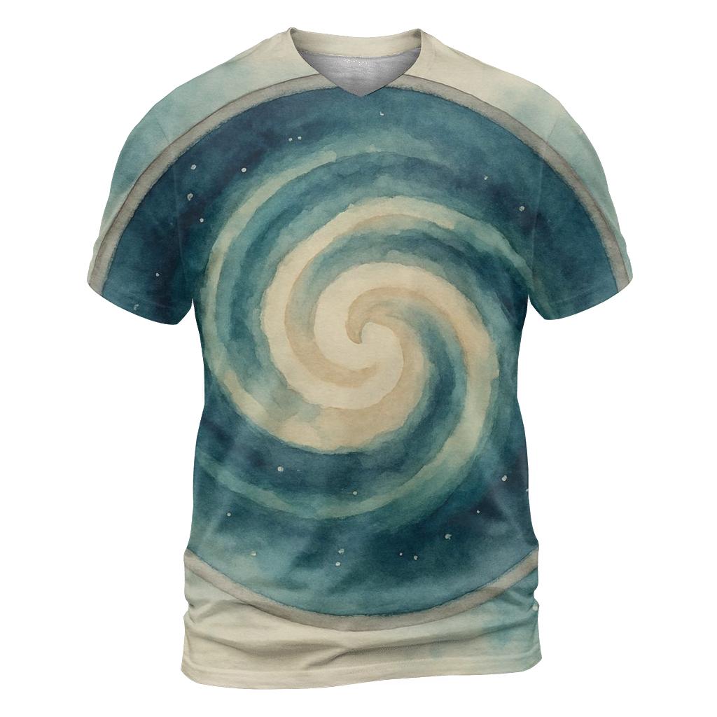 Latte Swirl Nebula designer pattern shirts
