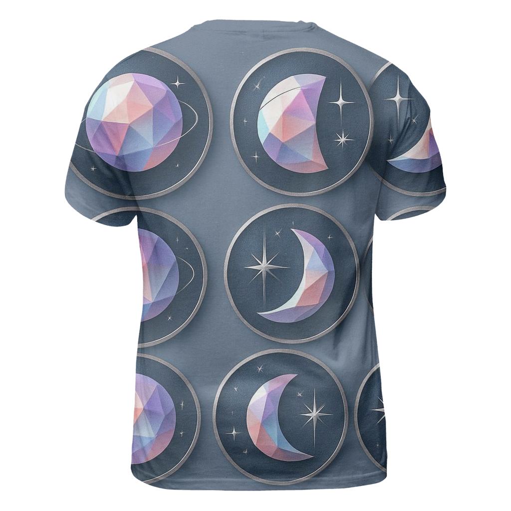 Prismatic Lunar Phase Badge Set personalized full print shirts