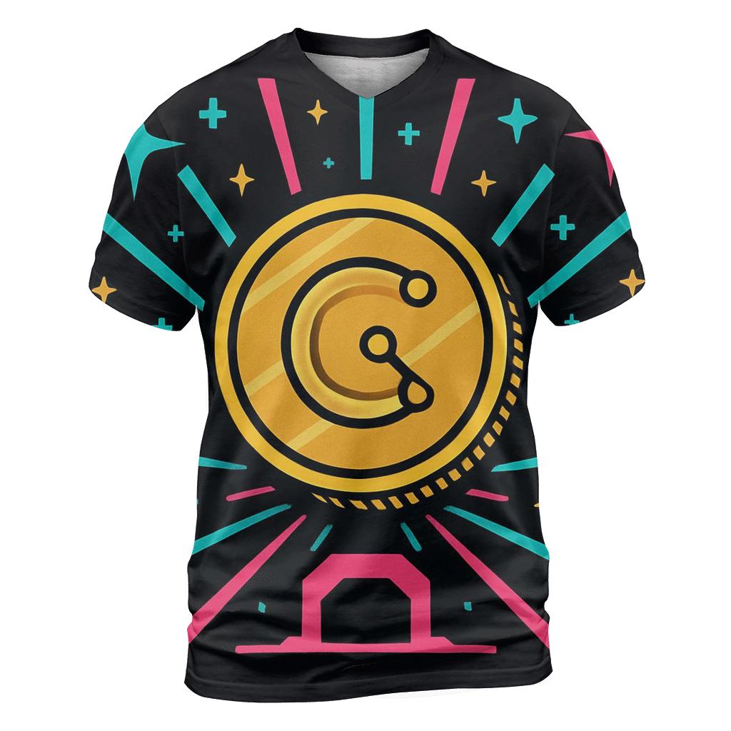 Arcade Starport Token Burst creative print fashion shirts